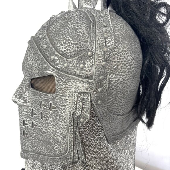 Faux Metal Knight Mask Medieval Renaissance Easter Unlimited Y2K Vintage - Picture 7 of 15